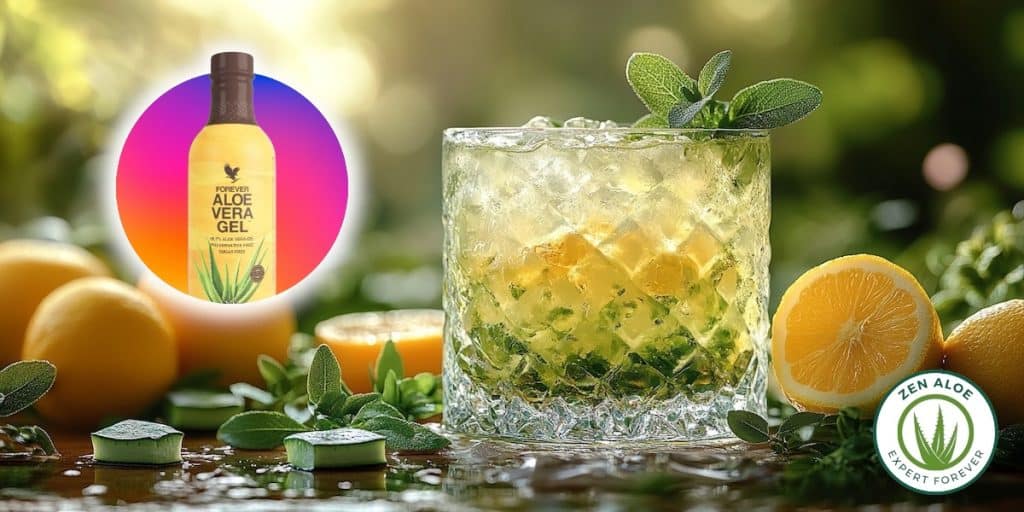 aloe vera menthe citron cocktail detox