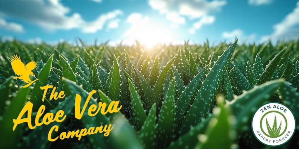 champs d'aloe vera
