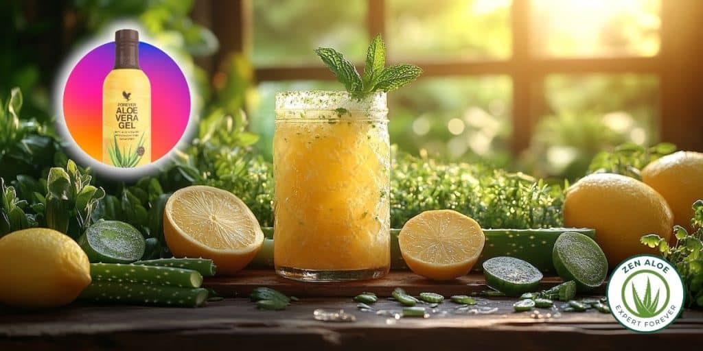 cocktail aloe citron gingembre