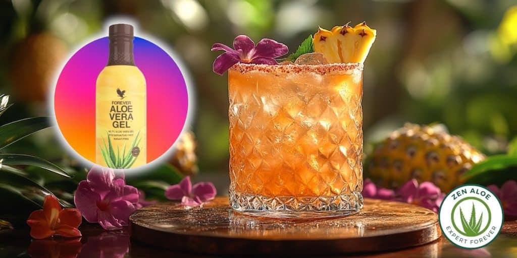 cocktail aloe vera gel ananas