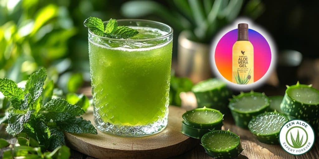 cocktails aloe vera menthe