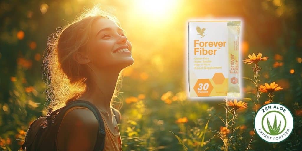 femme souriante rayon de soleil forever fiber