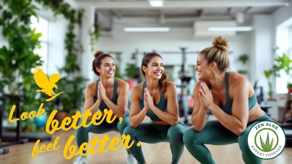 filles qui font des squats a la salle de sport