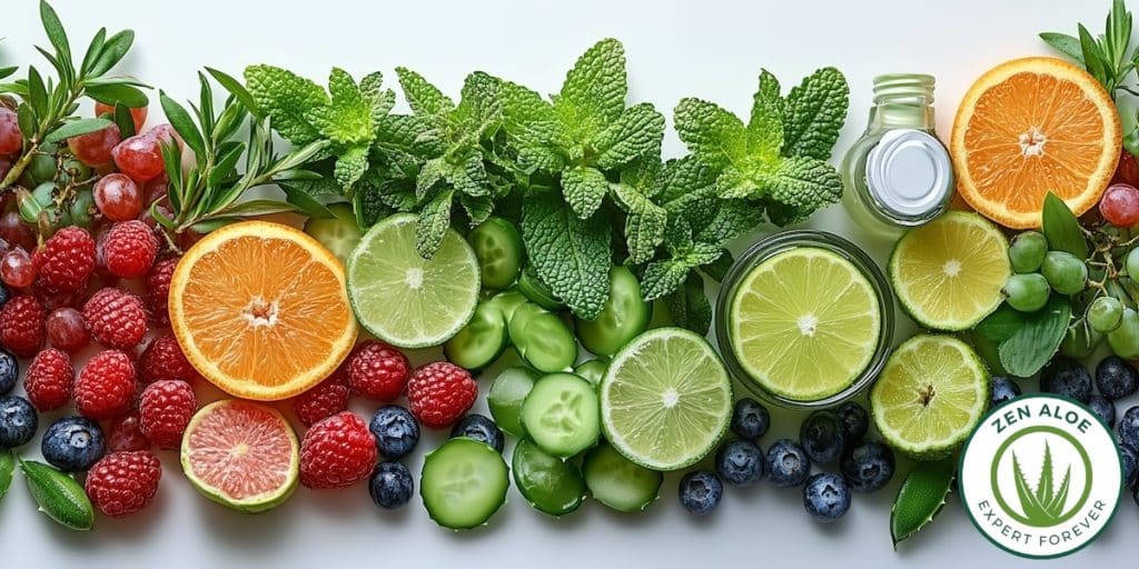 flat lay d'aliment bon pour la santé