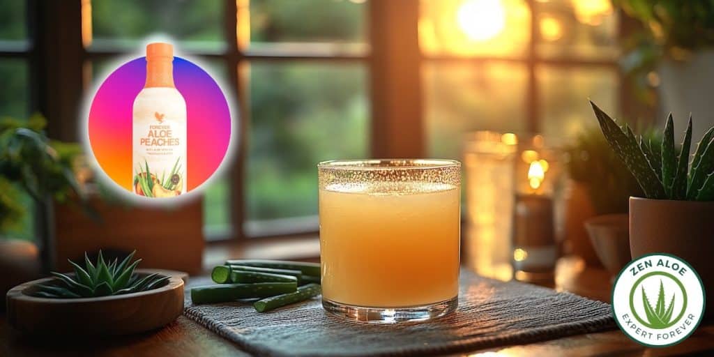 gel d'aloe vera a la peche