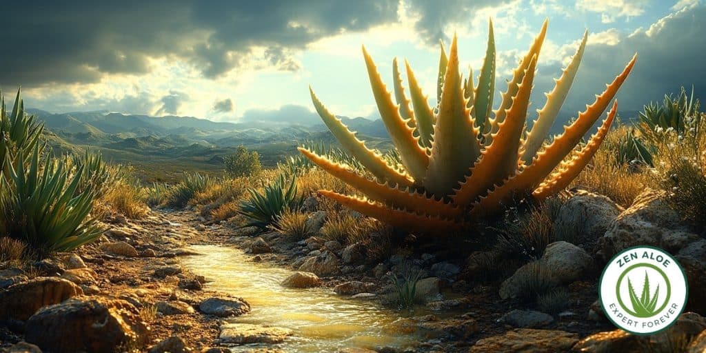 gros plan d'aloe vera