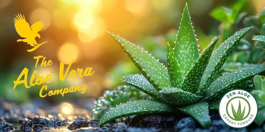 gros plan jeune plante d'aloes qui sort de terre