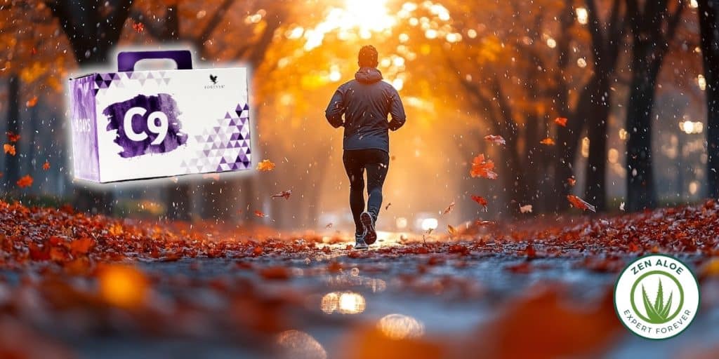 homme qui courre en automne
