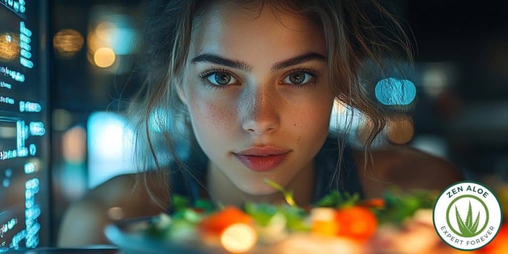 jeune femme qui reagrde dans son frigo