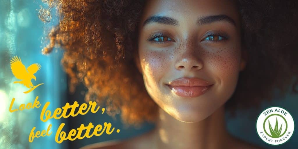 jeune femme souriante avec une belle peau