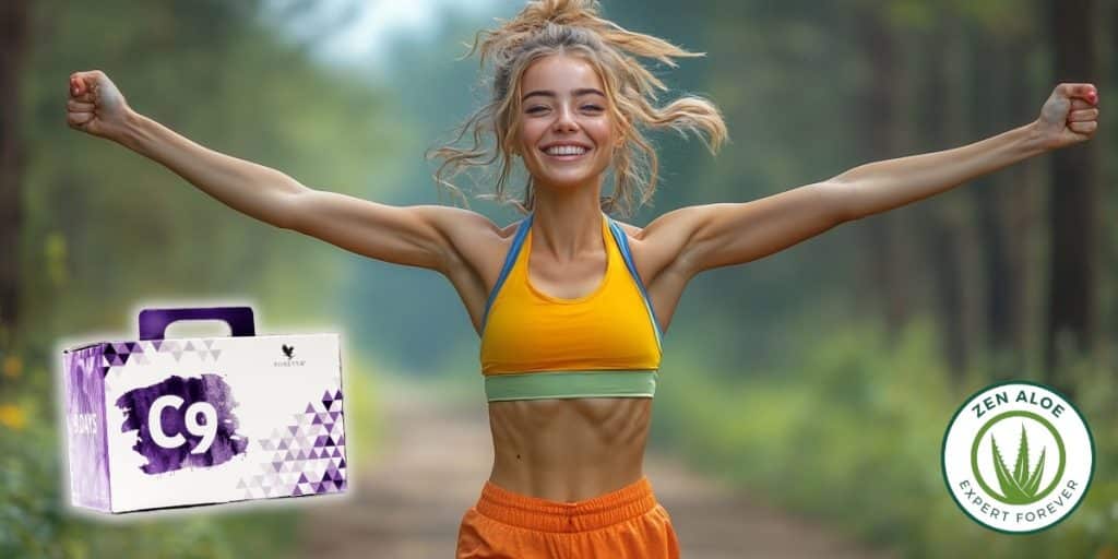 jeune femme sportive et motivé qui ecarte les bras en signe de victoire