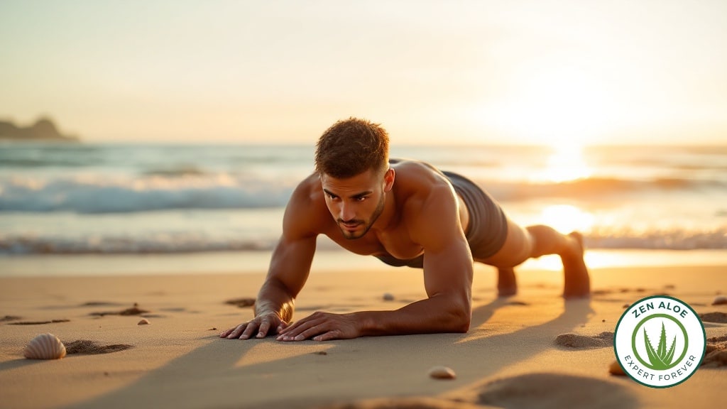 jeune homme qui fait la planche au bord de la mer a la plage