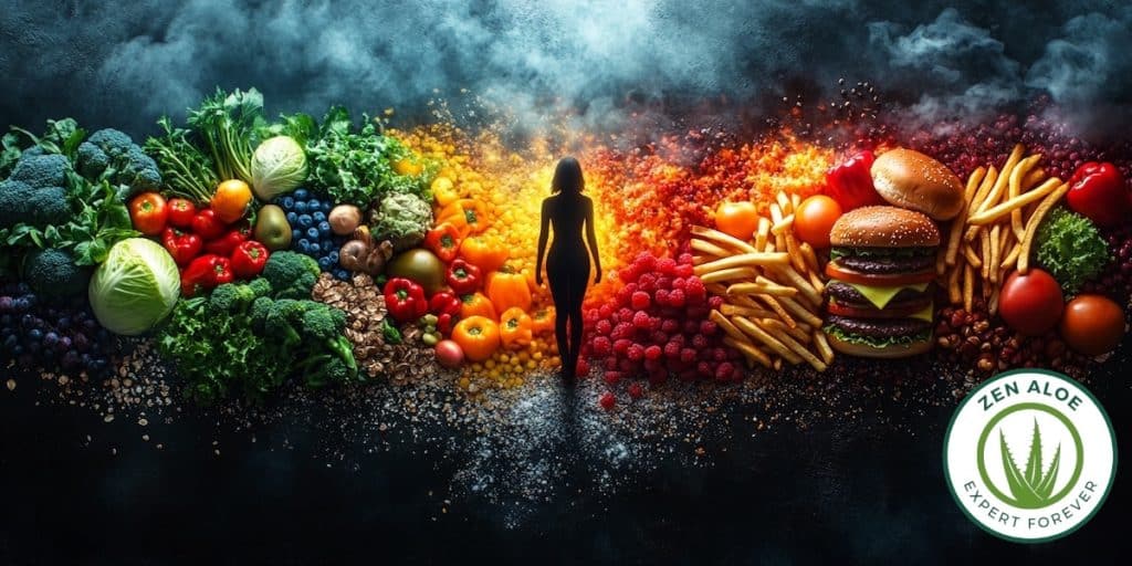 junk food vs health food