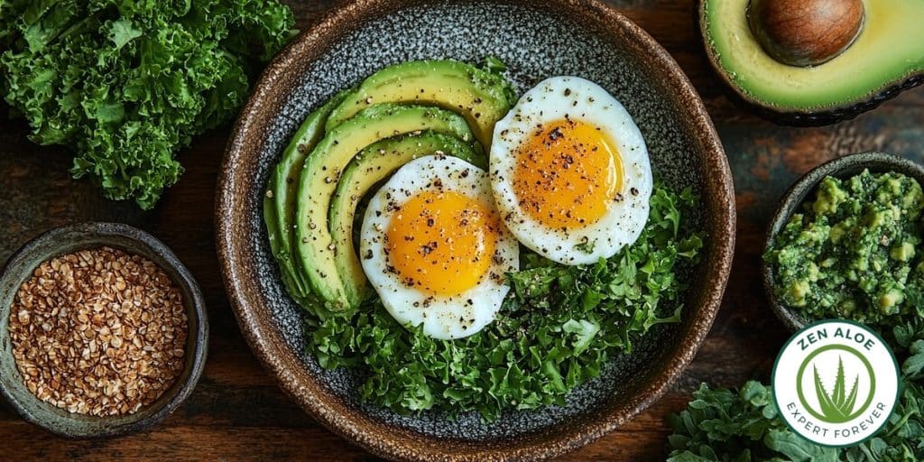 oeuf avocat salade