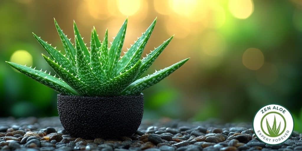 plant d'aloe vera en pot