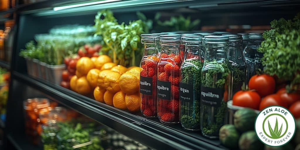 rayon fruits et legumes supermarché