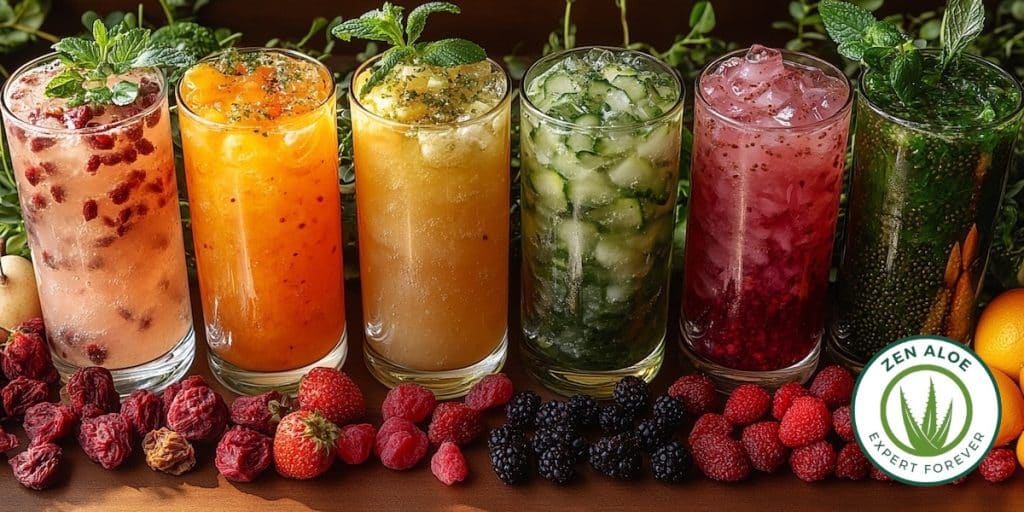recette maison de cocktail à base d'aloe vera