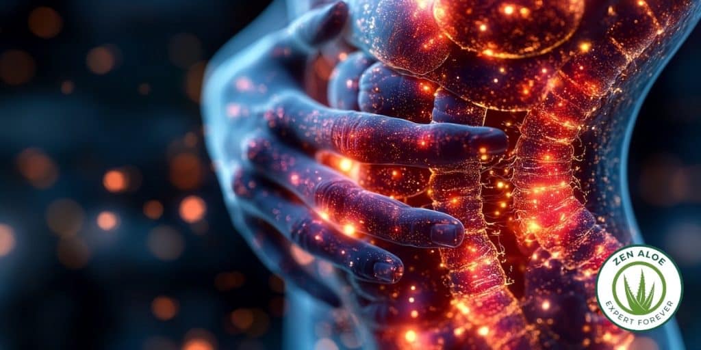représentation de l'inflammation dans le corps