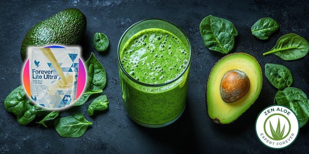 smoothie avocat épinard lite ultra vanille