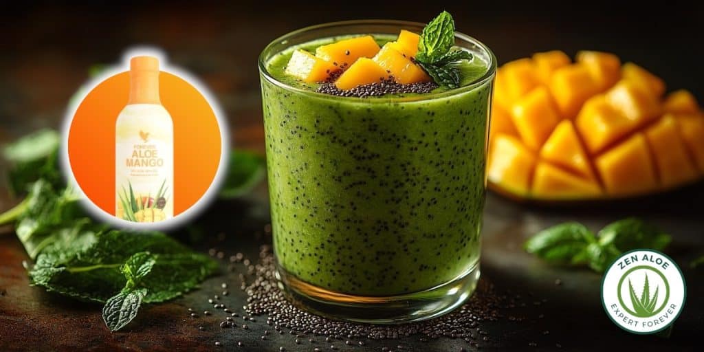 smoothie epinard mangue aloe