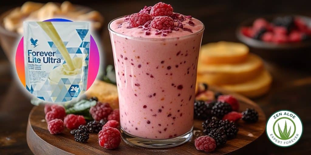 smoothie framboise mure ultra lite vanille