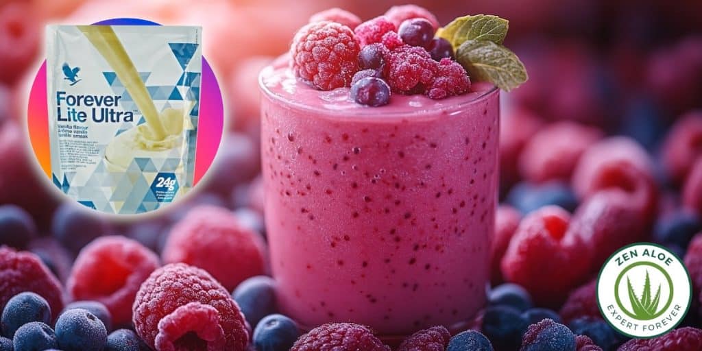 smoothie vanille ultra lite framboise