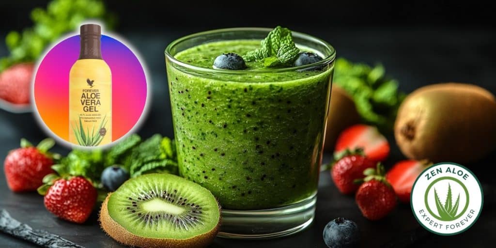 smoothie vert kiwi aloe vera