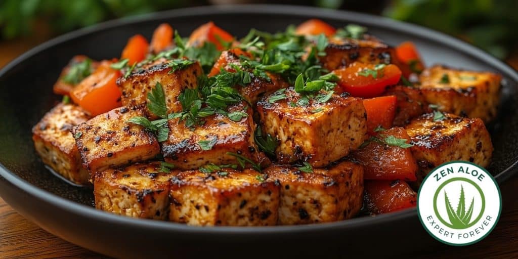 tofu poivron persille