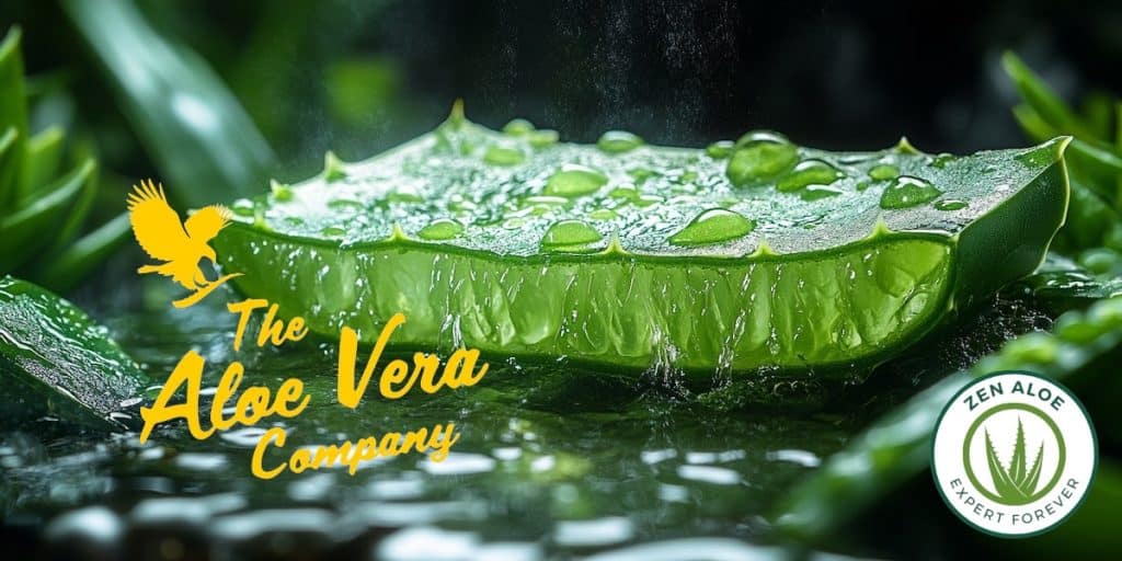 tranche d'une feuille d'aloe vera